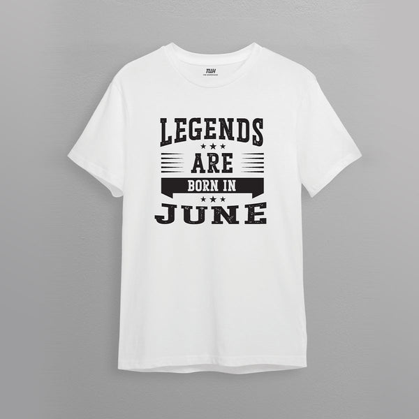 JUNE LEGENDS WHITE MEN GRAPHIC T-SHIRT