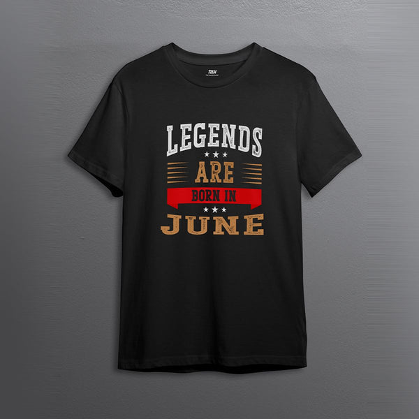 JUNE LEGENDS BLACK MEN GRAPHIC T-SHIRT