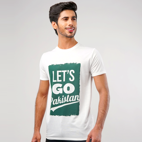 Let's Go Pakistan Men Graphic T-SHIRT