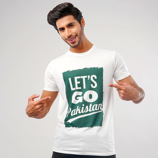 Let's Go Pakistan Men Graphic T-SHIRT