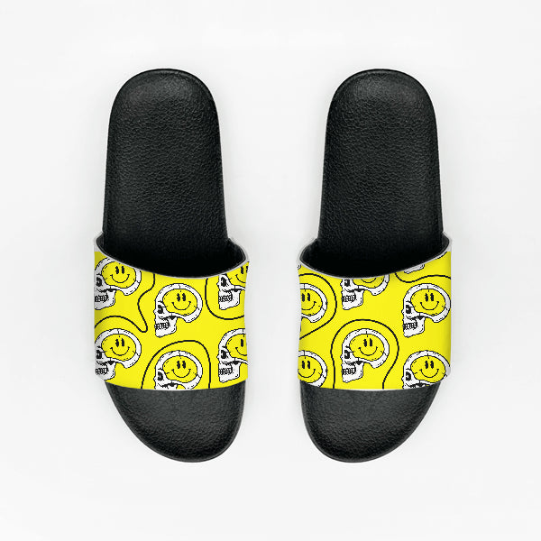Happy face nike slides hot sale