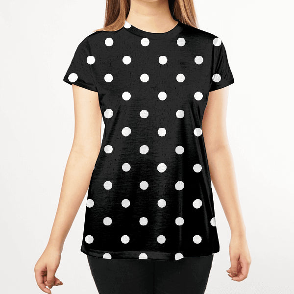 Polka Dots Women All Over T-Shirt