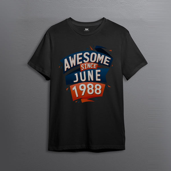 AWESOME SINCE BIRTH JUNE MEN ALL-OVER PRINT T-SHIRT