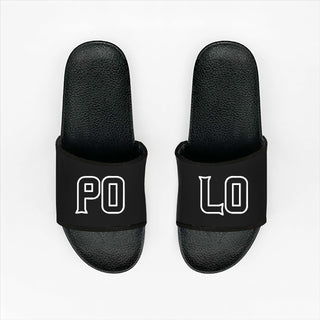 Polo text Slides Flip Flop