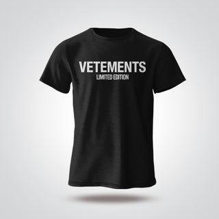 vetements black Graphics T-Shirt