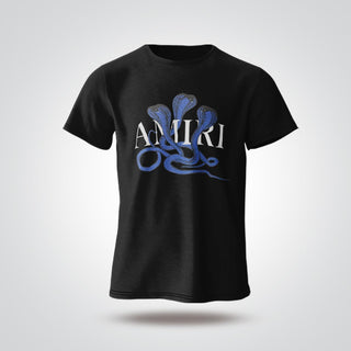Amiri Blue Cobra Graphics T-Shirt