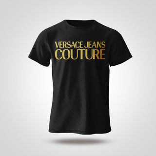 Versace Black Gold Graphics T-Shirt