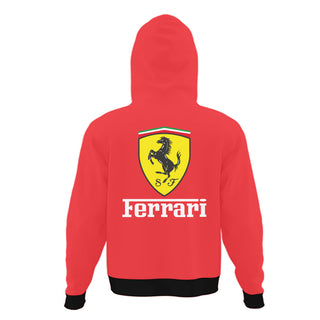 Red ferrari All Over Printed Hoodie