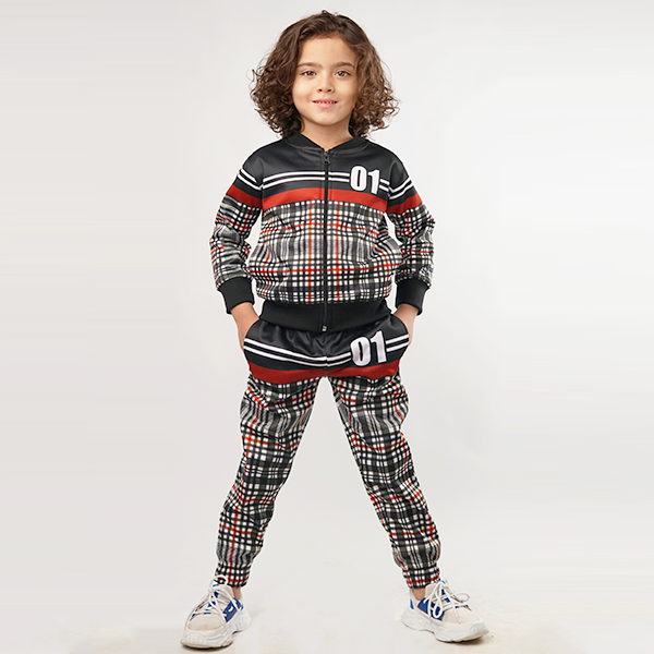 Checkerd 01 Kids Tracksuit