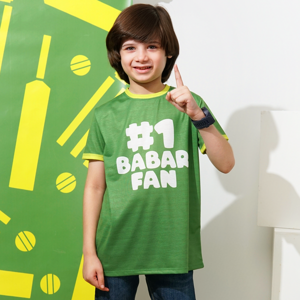 #1 Babar Fan Kids T-shirt