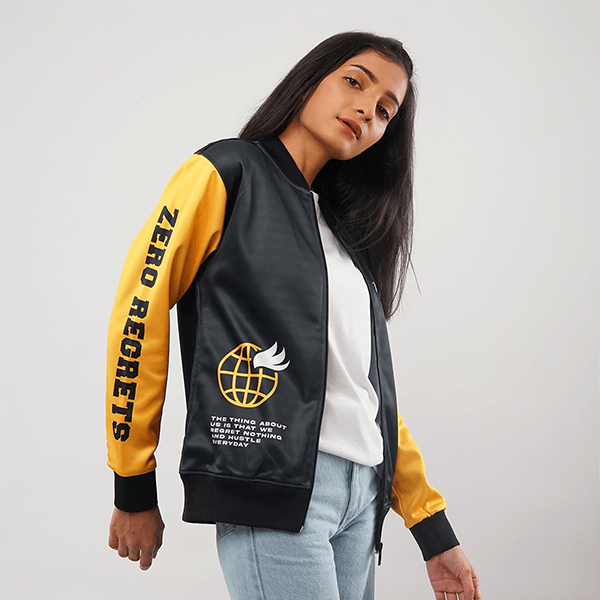 Zero Regrets All Over Printed Jacket