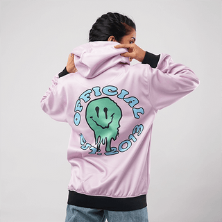 Retro Smiley All Over Printed Hoodie