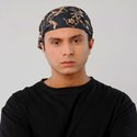Gold Leaves Printed Bandana