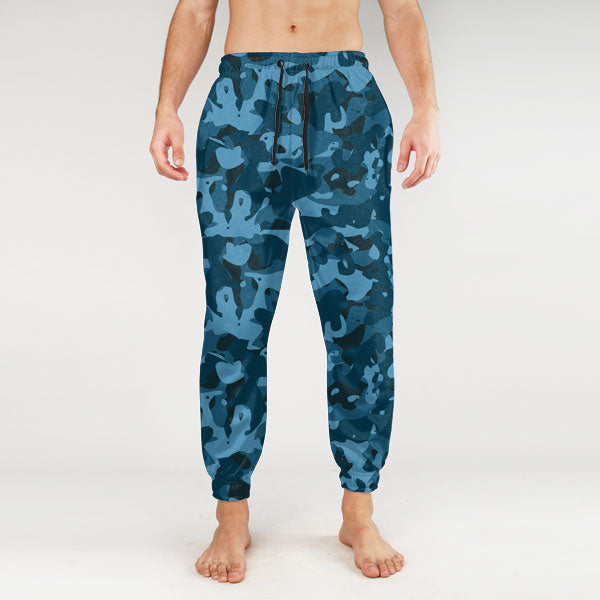Mens blue sales camo joggers