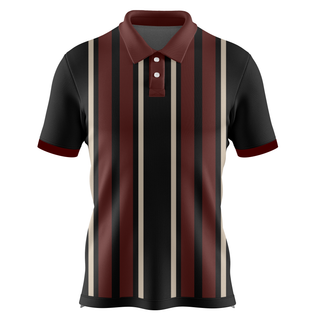 Black and Brown Stripes Polo T-shirt