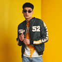 Hustle Green Olive Bomber Jacket