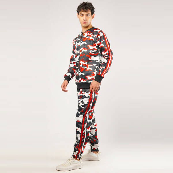 Red camo tracksuit mens sales