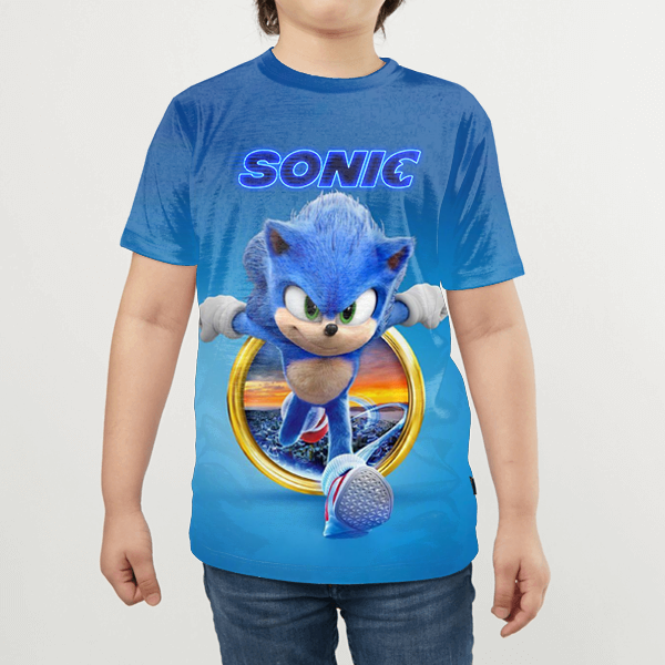 Sonic Kids All Over Print T-shirt