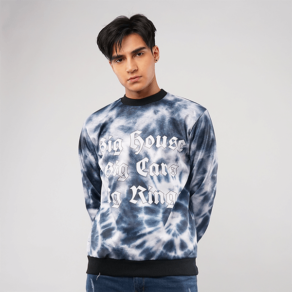 Tie And Dye Printed Sweatshirt